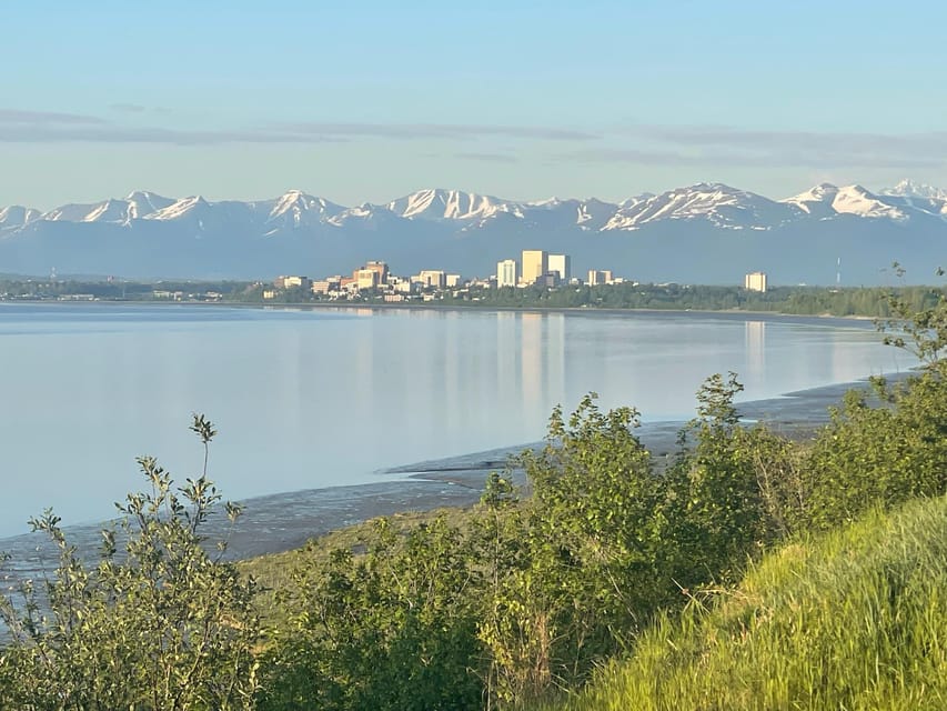 Beautiful nature around Anchorage Waterfall, Lake, Mountains - Where the Tour Starts: Log Cabin Visitor Center Convenience
