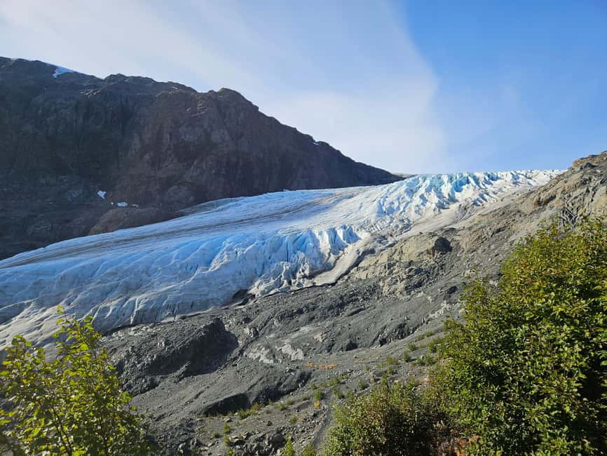 Exit Glacier Ice Hiking Adventure - Gear on the glacier: crampons, helmet, harness, and poles