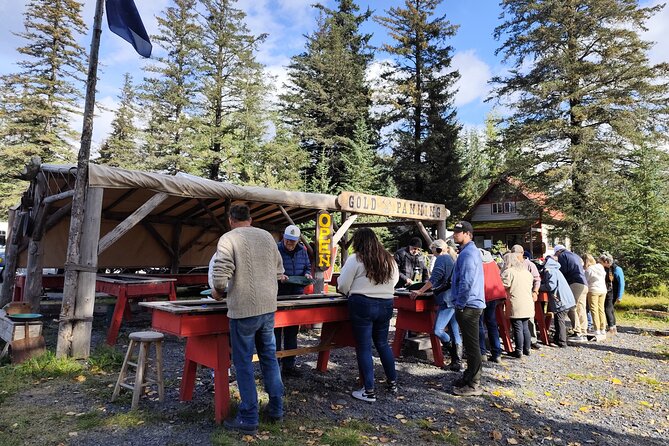 Gold Panning in Seward, Alaska - All-weather reality: covered troughs vs. “requires good weather”