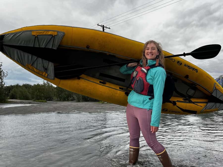 Knik River Lazy River Float Trip - Old Knik Bridge to the Glenn Highway Bridge: how the current actually guides you