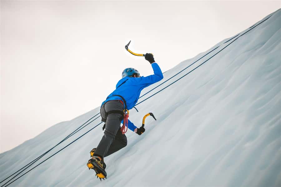 Matanuska Glacier Backcountry Ice Climbing - The 8-hour flow: van, safety talk, glacier time