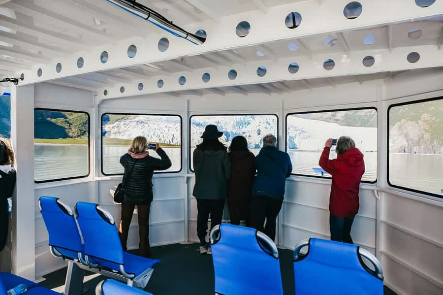 Seward: Kenai Fjords National Park Catamaran Cruise w/Lunch - The tidewater glacier stop: what calving looks like in real life