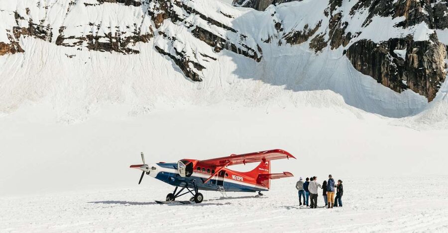 Talkeetna: Grand Denali Flight with Optional Glacier Landing - Denali From the Cockpit: The Flight Route Above the Alaska Range